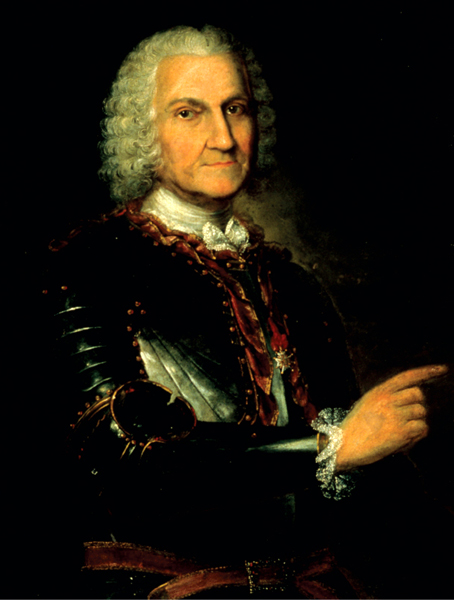 Painting of Jean-Baptiste Le Moyne, Sieur de Bienville