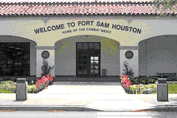 Entrance to Fort Sam Houston Texas