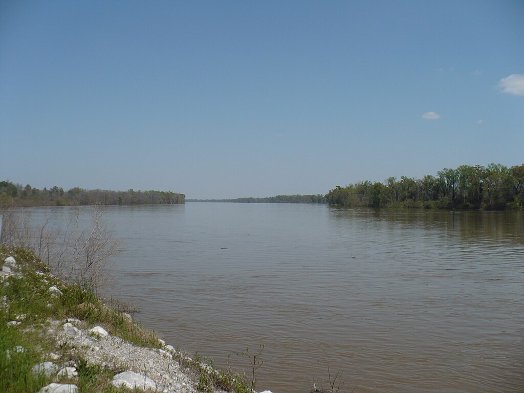 View of Mobile River From Fort Stoddert in Alabama