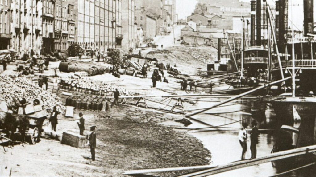 Nashville Riverfront After Civil War