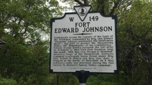 Fort Edward Johnson historical marker