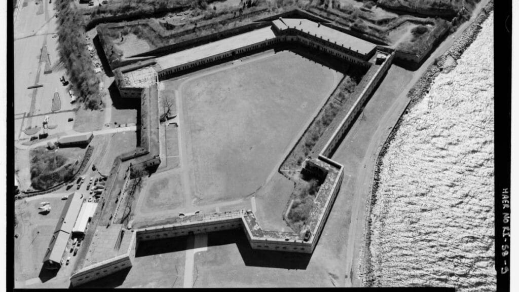 Aerial View of Fort Adams