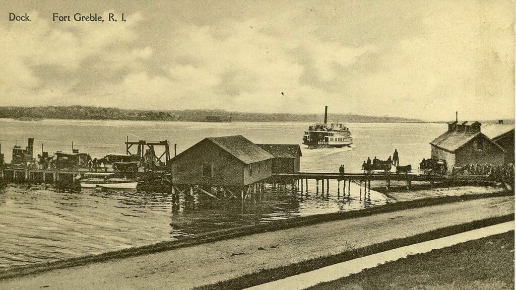 Dock at Fort Greble