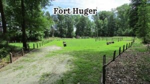 Interior of Fort Huger