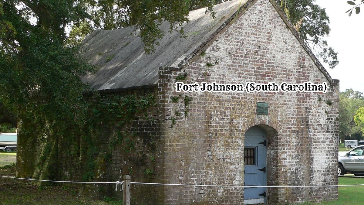 Fort Johnson powder magazine, located in the South Carolina Department of Natural Resources compound