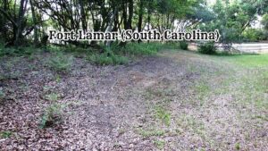 Earthworks at Fort Lamar that once housed the magazine during the Civil War