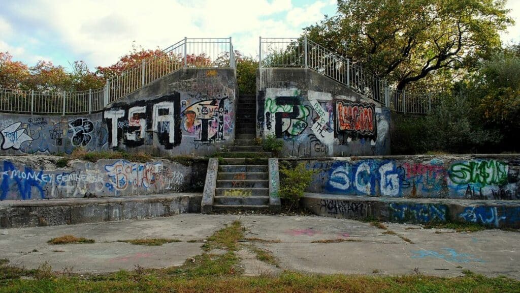 Graffiti at Fort Wetherill