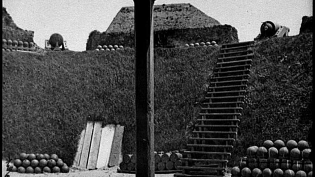 Interior view of Castle Pinckney during Civil War