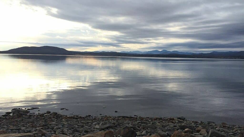 View of Lake Champlain from Charlotte, Vermont