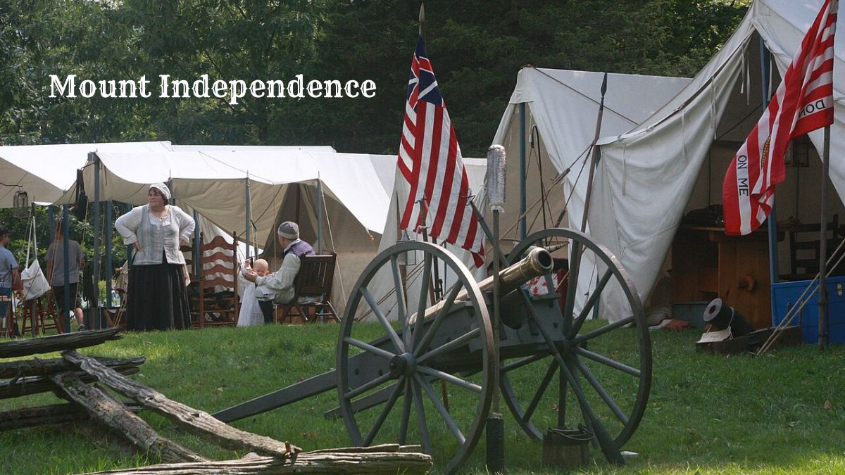 Revolutionary War Reenactment at Mount Independence in Vermont