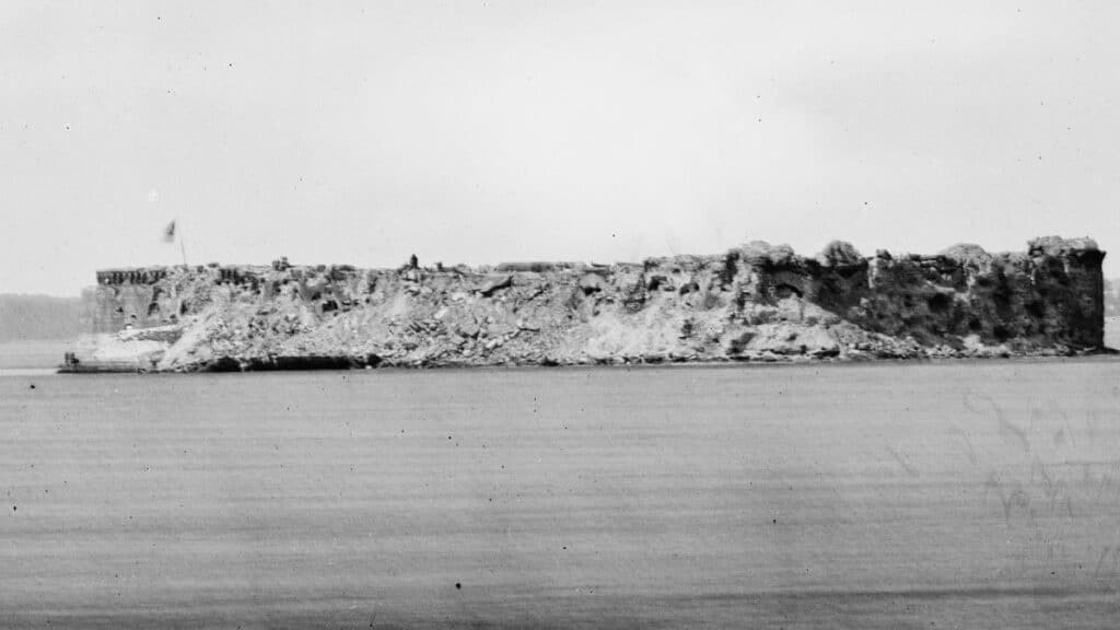 Ruins of Fort Sumter 1865