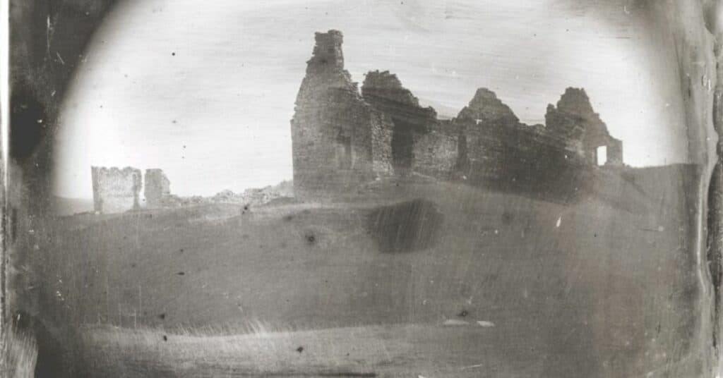 Daguerreotype of the ruins of Fort Ticonderoga