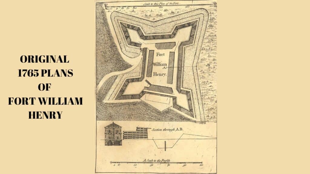 Original 1765 plans for Fort William Henry New York
