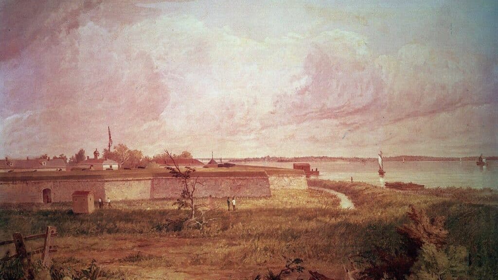 Painting of Fort Mifflin 1771
