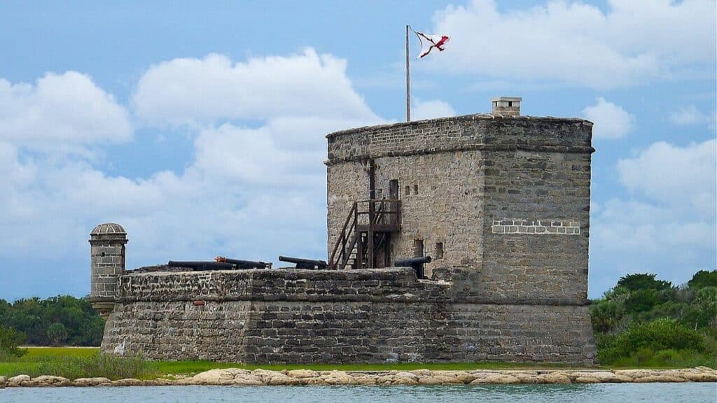 View of Fort Matanzas from the ferry