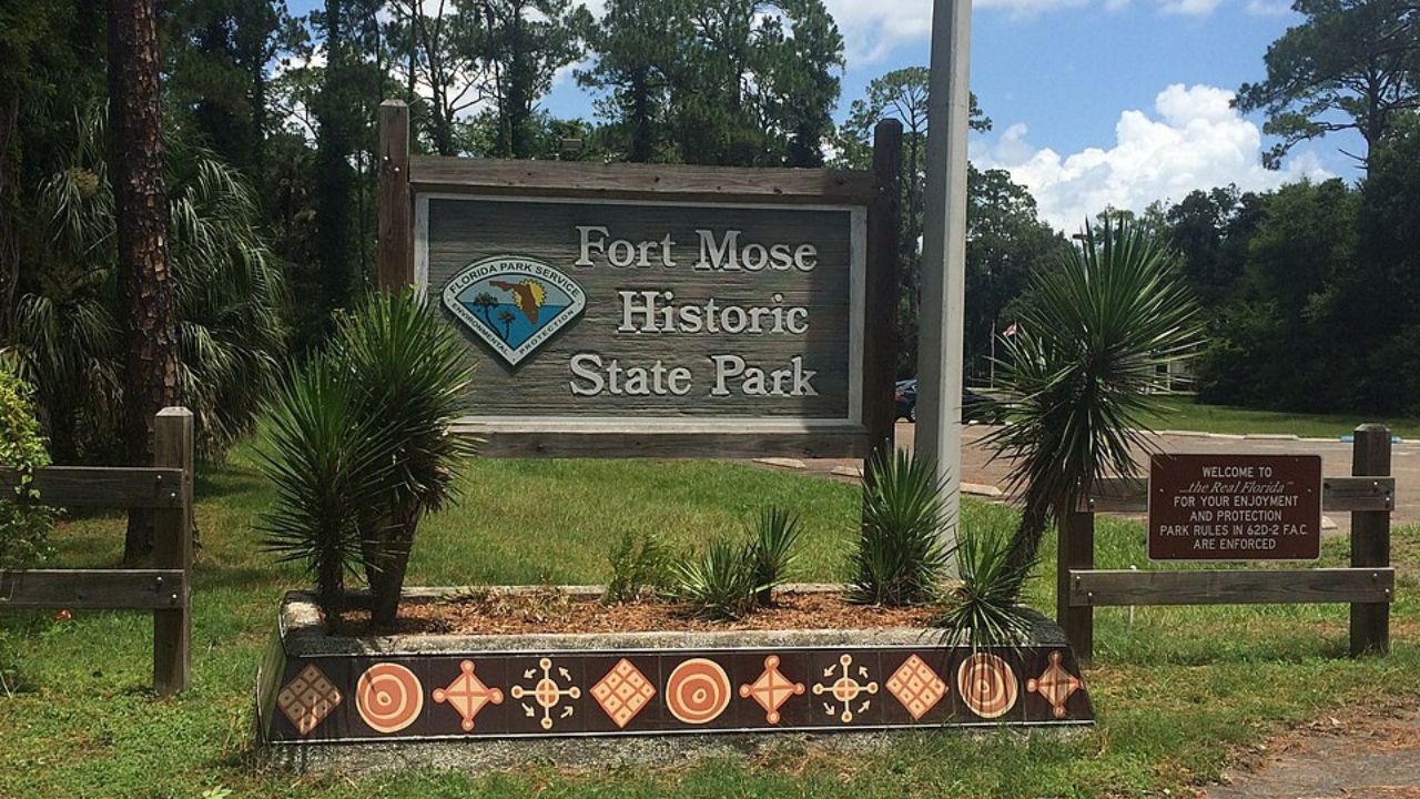 Entrance Sigh to Fort Mose State Historic Park