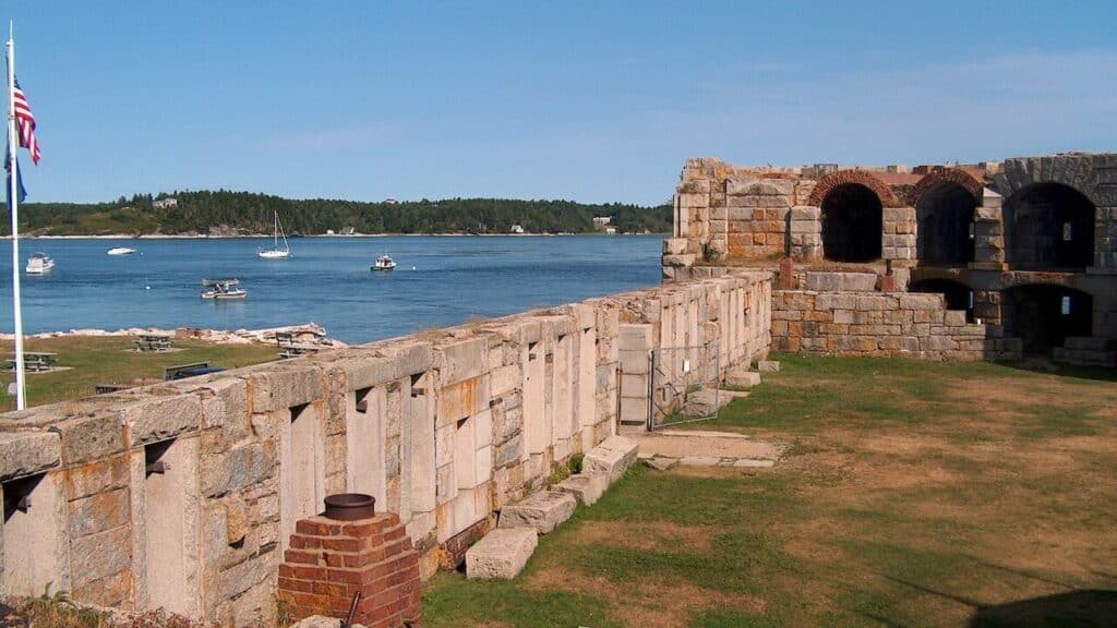 Interior of Fort Popham