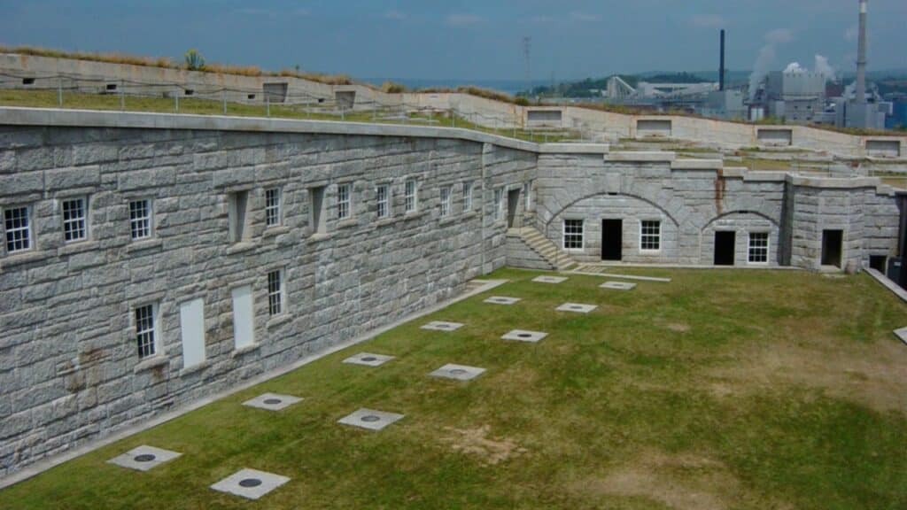 Parade Grounds at Fort Knox Maine