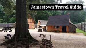 Interior of James Fort in Virginia