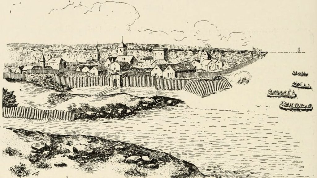 Sketch of Jamestown 1622